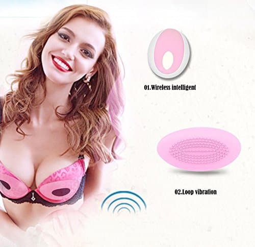 10 Speed Wireless Automatic Heating Silicon Breast Massager Bust Twin Cup Nipple Vibrate