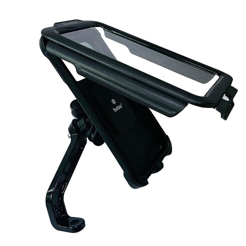 - BOBO BM10M PRO Plus Mirror Mount with PRO Plus Vibration Damper, Fully Waterproof Bike/Motorcycle/Scooter Mobile Phone Holder Mount, Ideal for Maps and GPS Navigation (Black)