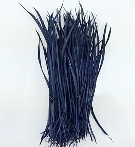 5''-9.5'' Feathers Fly Tying Materials for stonefly nymph split tails& down wings 50pcs/pack (navy blue)