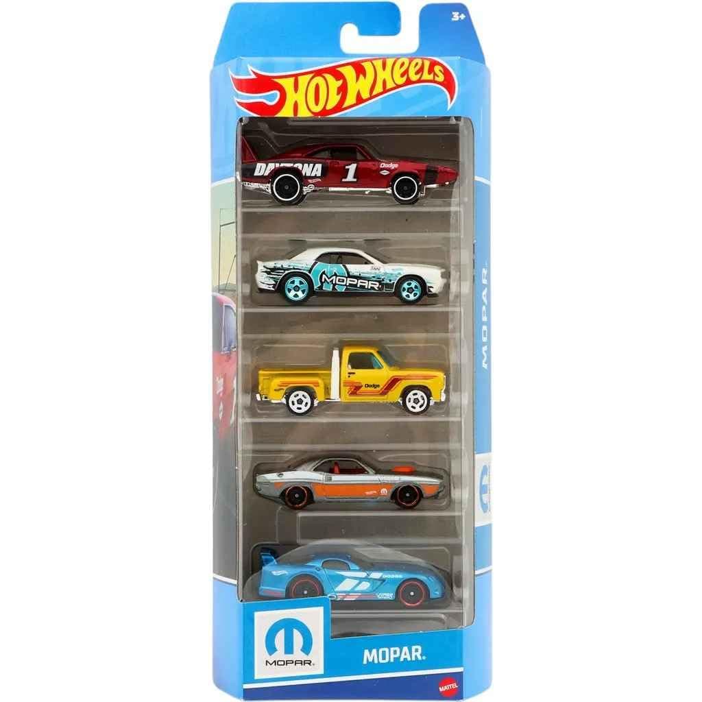 Mopar 5 Pack, 1:64 Scale, '08 Challenger SRT8, '70 Hemi Challenger, Viper GTS-R, Li'l Red Express Truck, '69 Charger Daytona