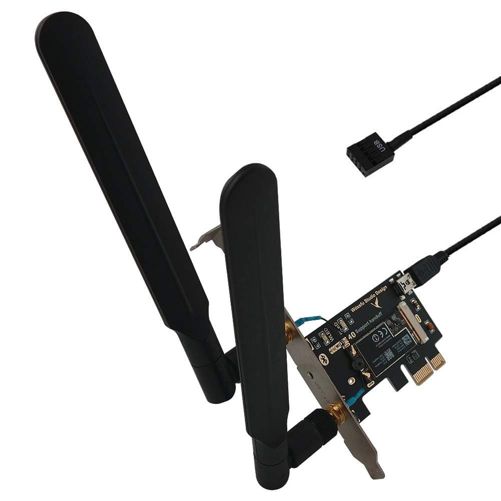 [New Version] ABWB 802.11AC WI-FI With Bluetooth 4.0 PCI-Express (PCI-E) BCM943602CS Combo Card For Hackintosh (MAC OS X) Airport Computers, Supports Hands-off