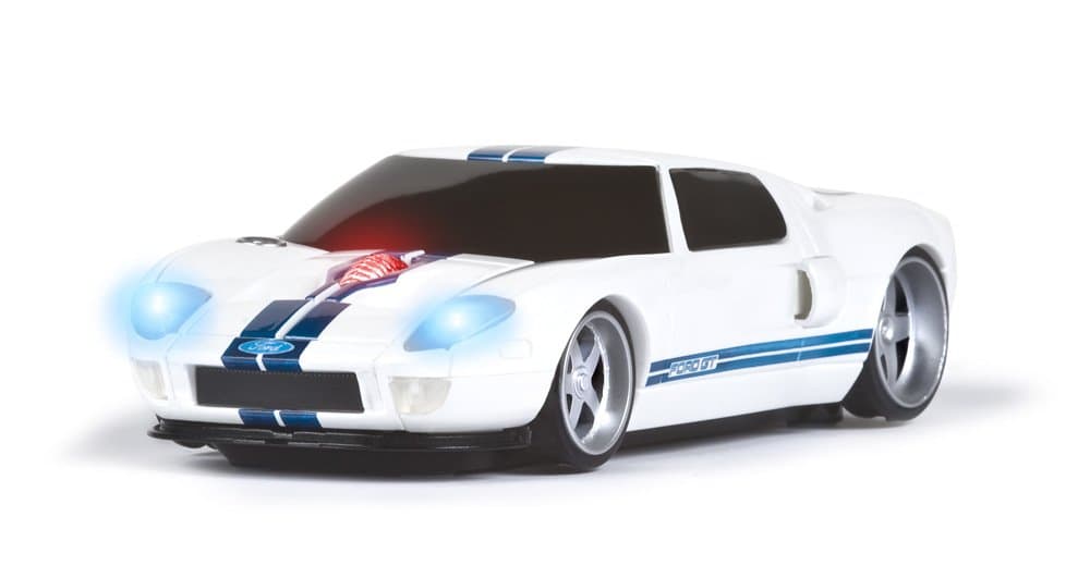 Wireless Mouse - Ford GT White with Blue Stripes