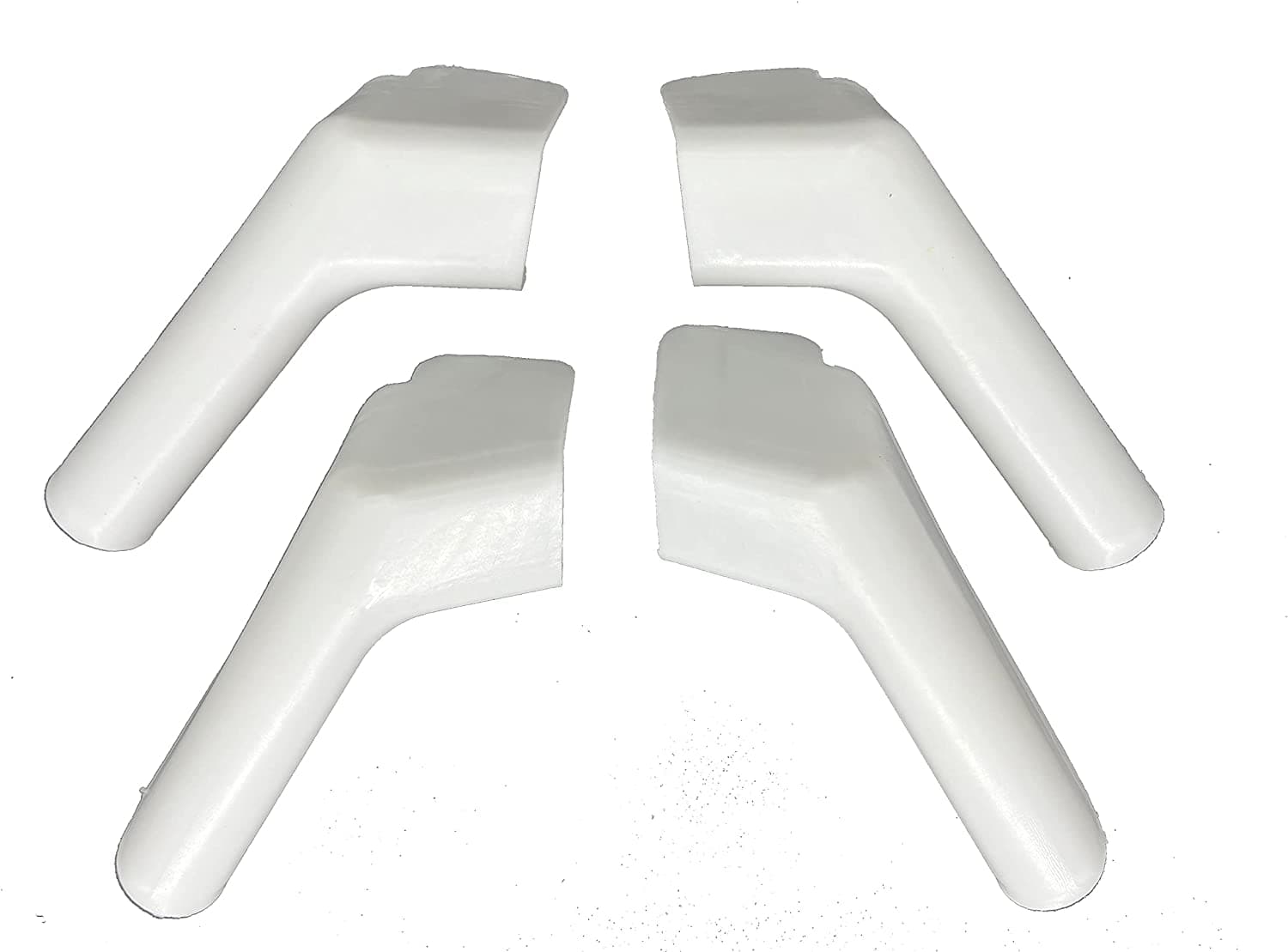 RV Gutter Spouts Left and Right, White RV Rain Gutter Spouts 2 Right 2 Left Compatible with Many RVs