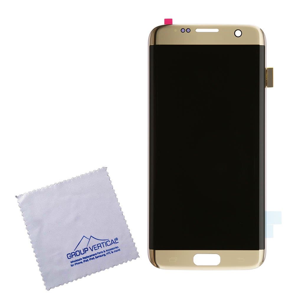 LCD Display Digitizer Touch Screen Assembly for Samsung Galaxy S7 Edge G935A G935V G935P G935T G935F (Gold)