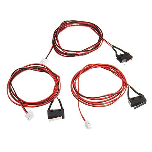 ILS. - FLSUN 3 Pieces DIY Mechanical End Stop Limit Switch with Cable for 3D Printer