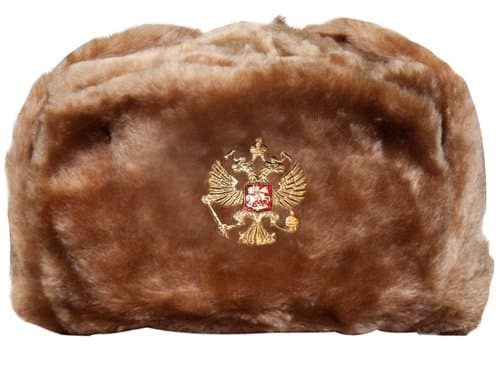 Soviet Military Hat with Ear Flaps Light-Brown Ushanka (S)