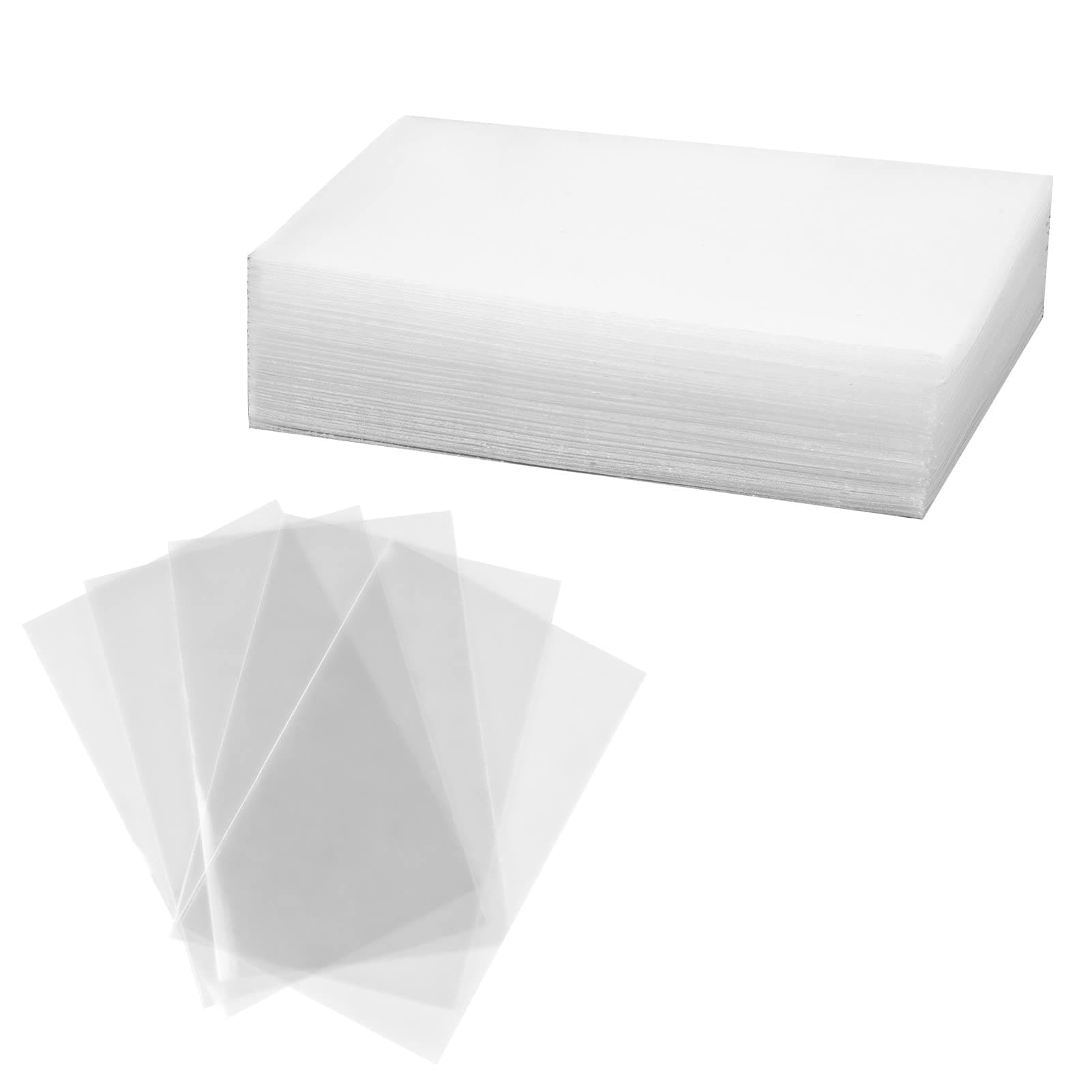 Clear Card Sleeves 1000 Pack Soft Plastic Card Protector Perfect Fit for Gloomhaven Board Games Mini European Cards.(44mm×68mm)
