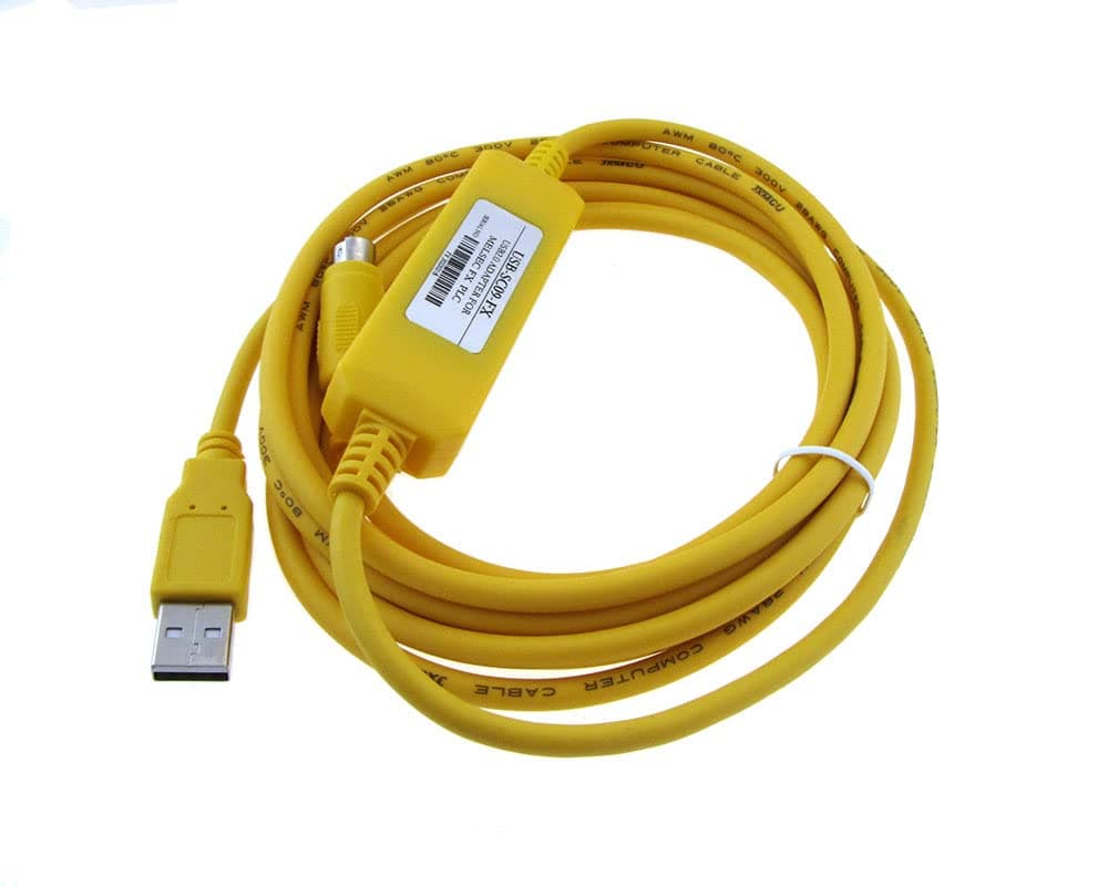 USB Programming Cable for Mitsubishi PLC melsec FX A Series FX2 FX2C FX0 FX2N 6 feet