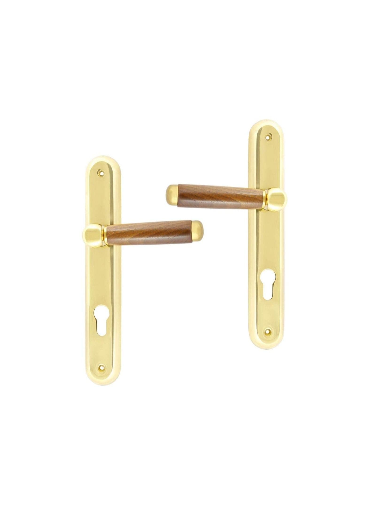 Cal- Cal Lever Handle Brass With Lock