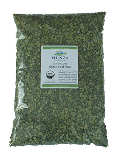 Hunza Organic Green Split Peas (5 lbs)