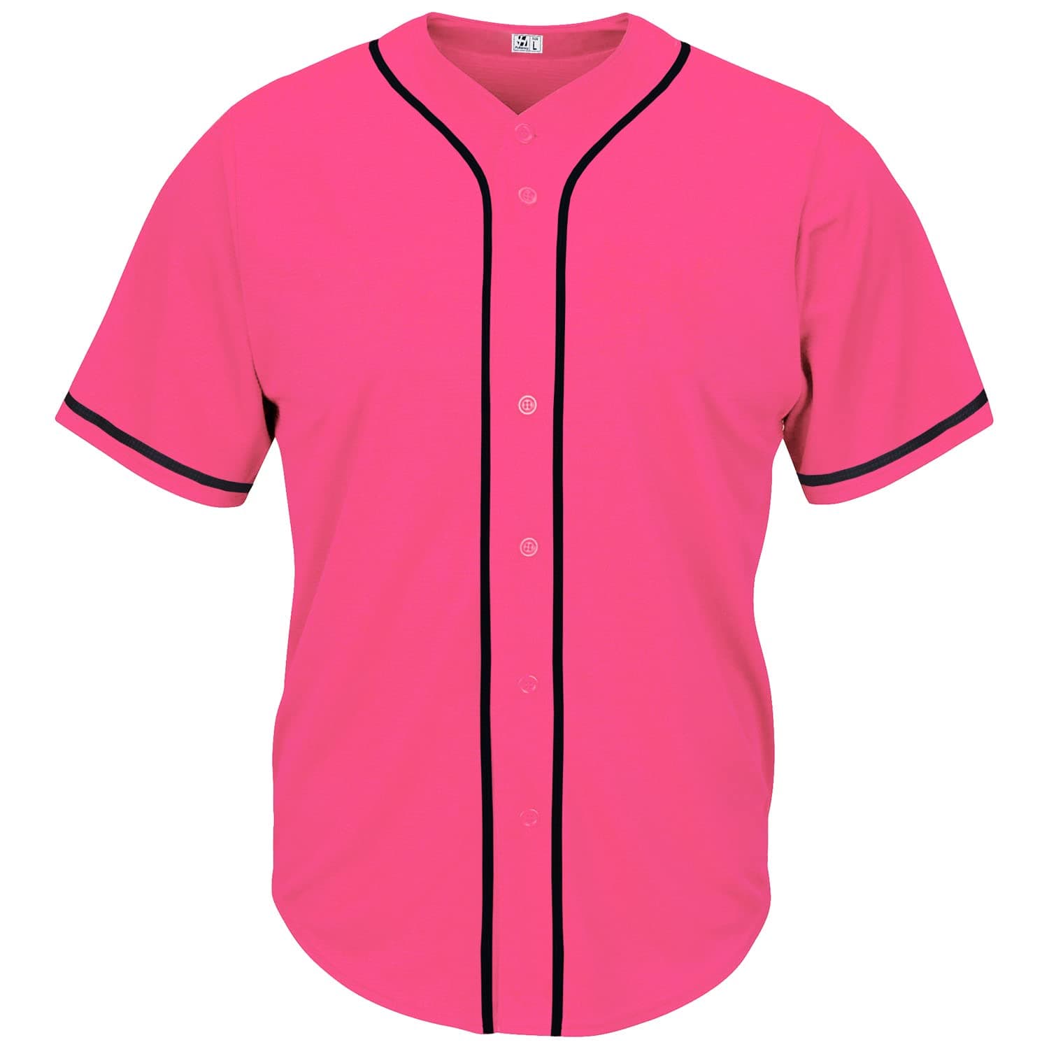 Black Custom Baseball Jersey for Men Full Button Mesh Embroidered Team Name & Numbers S-8XL