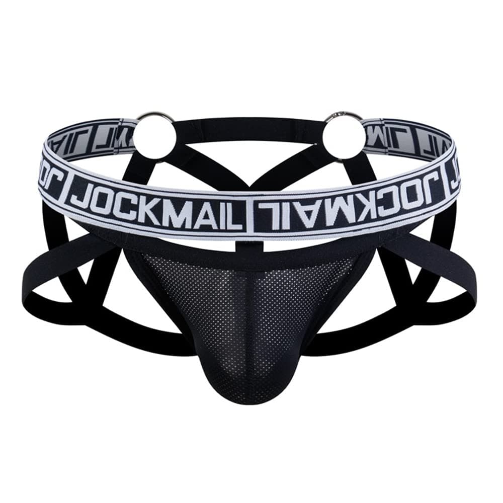 JOCKMAIL Mesh Breathable Jockstrap Athletic Supporters for Men Jock Strap Male Underwear