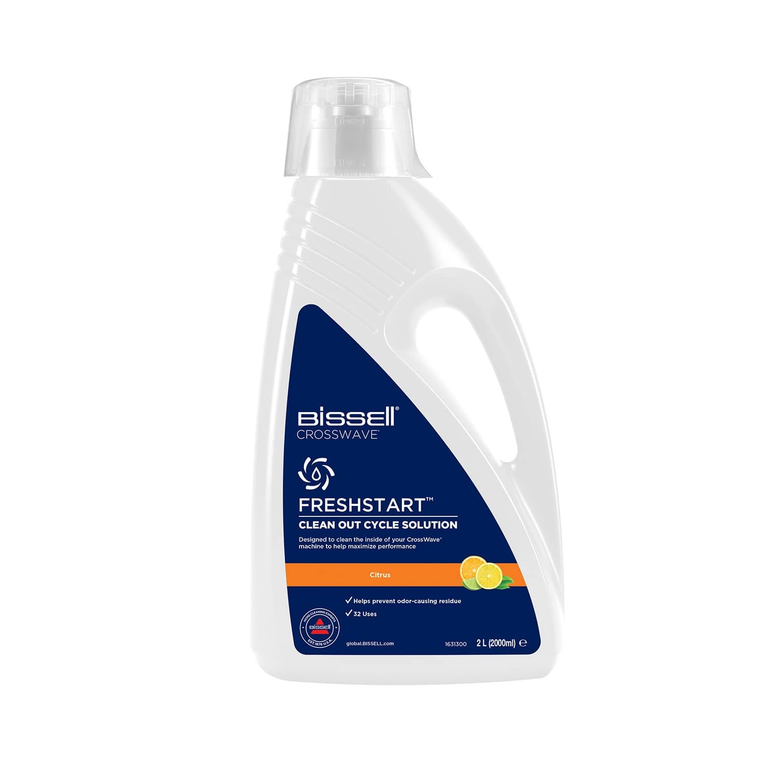 Fresh Start CleanOut Cycle Solution 2L (Citrus Scented, Liquid, Cleaning Solution for Vacuum Cleaners, Weiss)