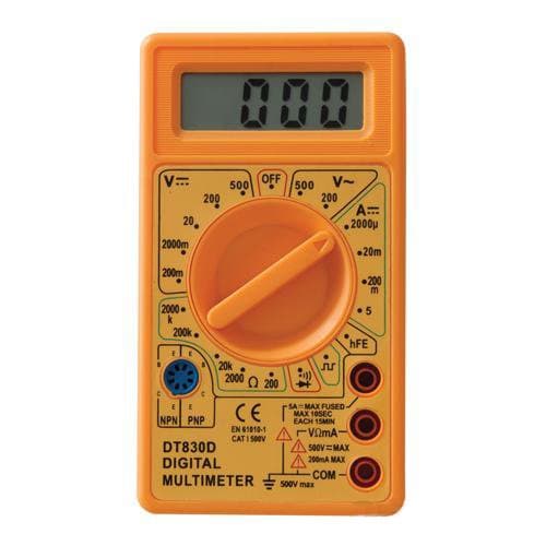 Loops Digital Multimeter - AC & DC Voltage, DC Current & Resistance, Continuity