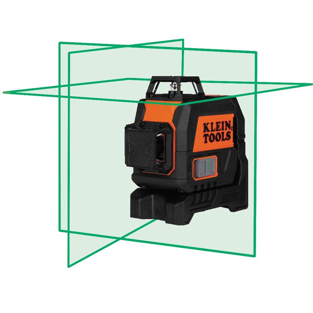 Klein Tools 93CPLG Compact Self-Leveling Laser Level, Bright Green 360-Degree Laser Planes, Rechargeable, Magnetic Mount