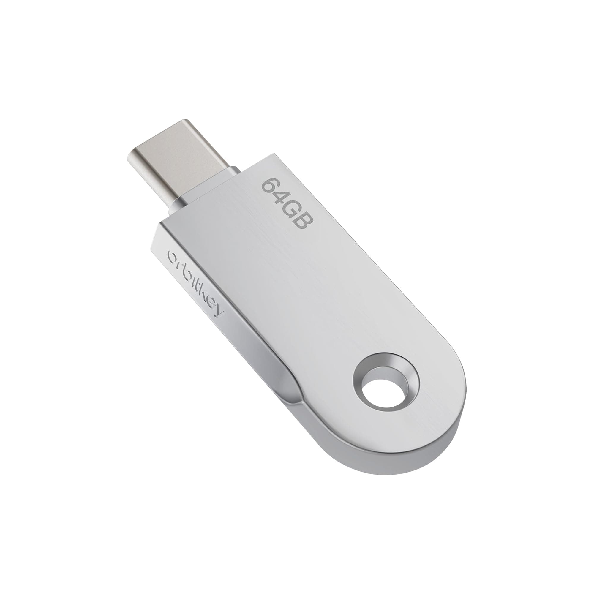 Orbitkey USB-C | Thumb Drive with Fast Transfer Chip | Slim Profile Compatible Key Organizer & Key Ring