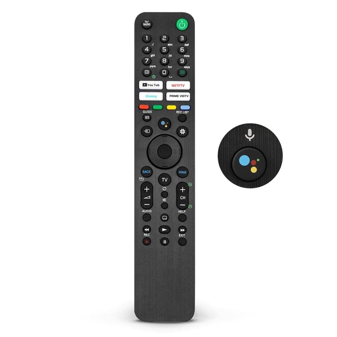 Vorlich® Sony Universal Remote with Voice Control RMF-TX520U, Replacement Sony TV Remote - 1 Year Warranty Included