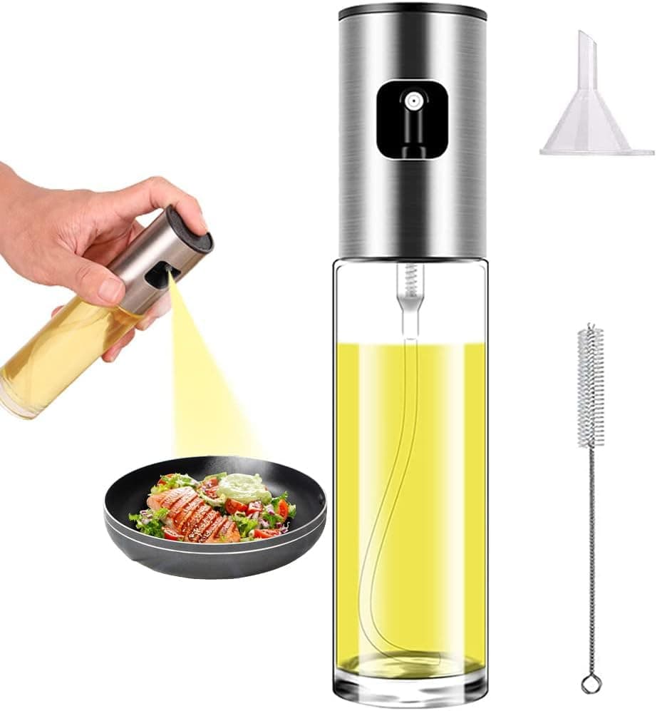 Olive Oil Sprayer for Cooking Oil Spritzer Mister for Air Fryer Canola Vinegar Vegetable Oil Portable Mini Bottle Kitchen Gadgets for BBQ/Pan/Salads/Baking (1 Pack)