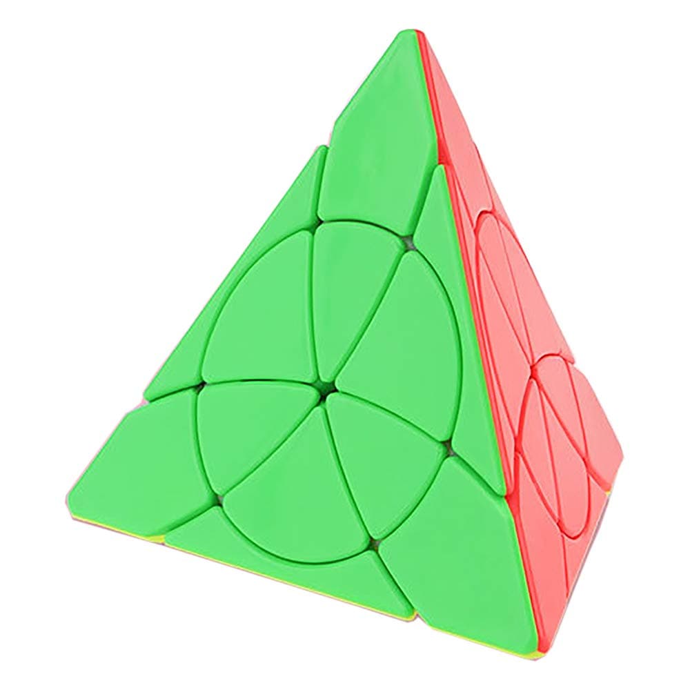 Willking Petal Pyraminx Speed Cube Pyramid 3X3 Stickerless Puzzle Cube Triangle Puzzle Magic Cube