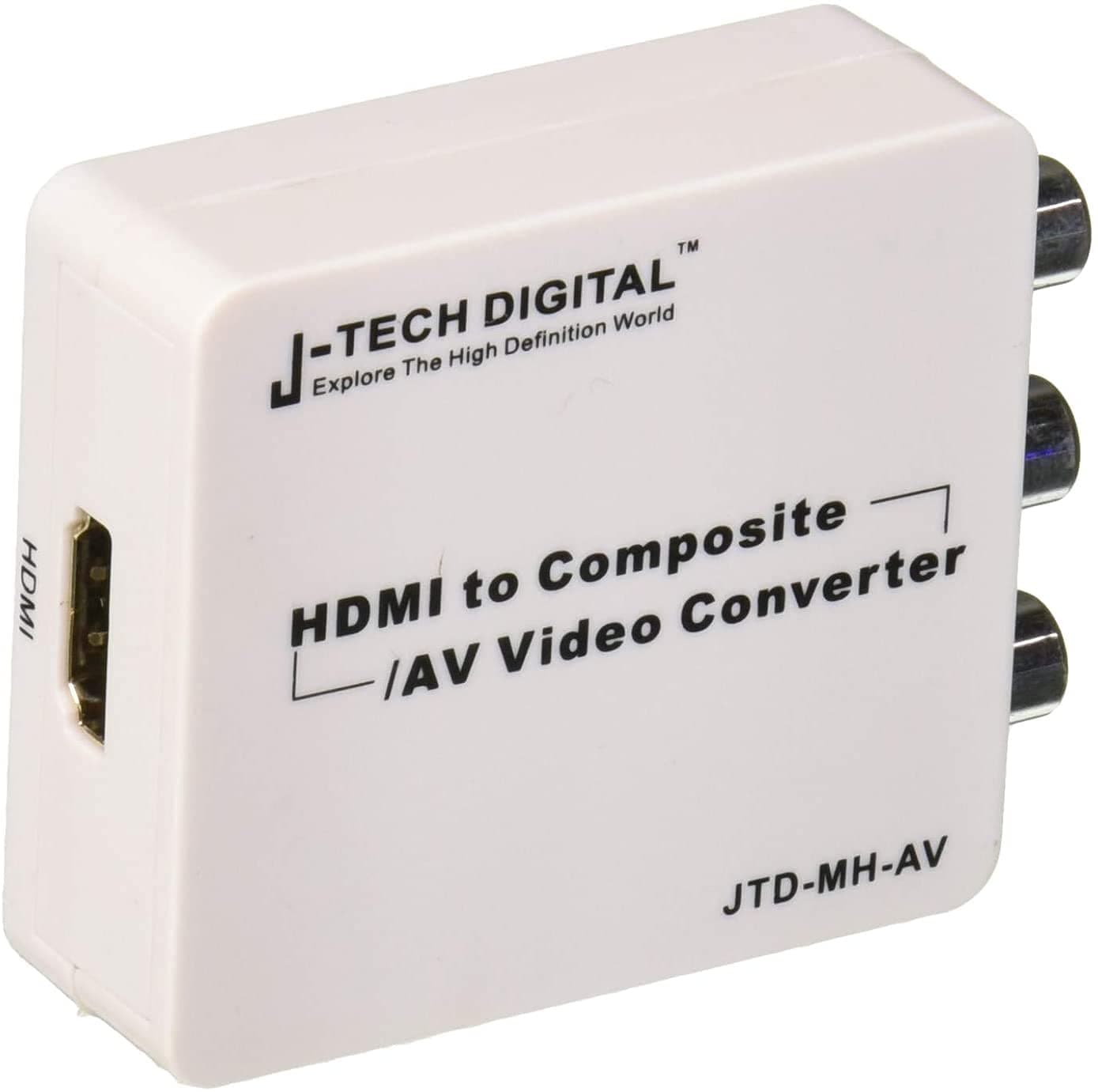 J-Tech Digital JTD-MH-AV Mini HDMI to Composite AV CVBS R/L HD Video Converter