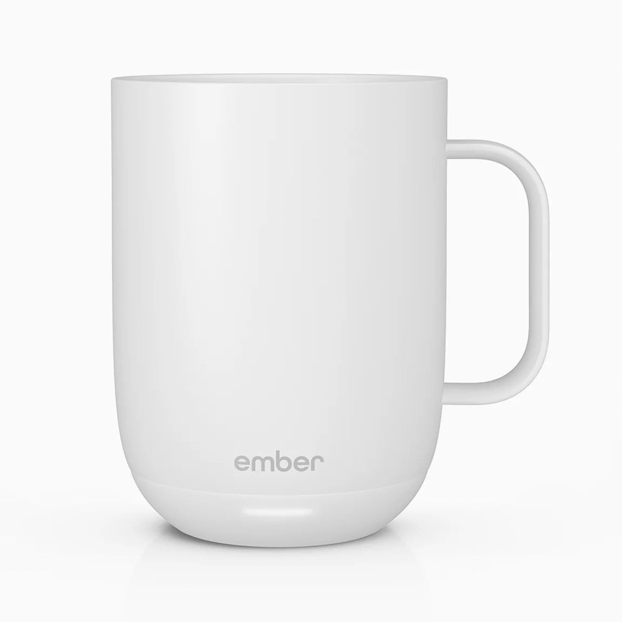 New Temperature Control Smart Mug 2, 284 ml, White, 1.5 hr Battery Life App Controlled Heated Coffee Mug Improved Design, 1 Count (Pack of 1)