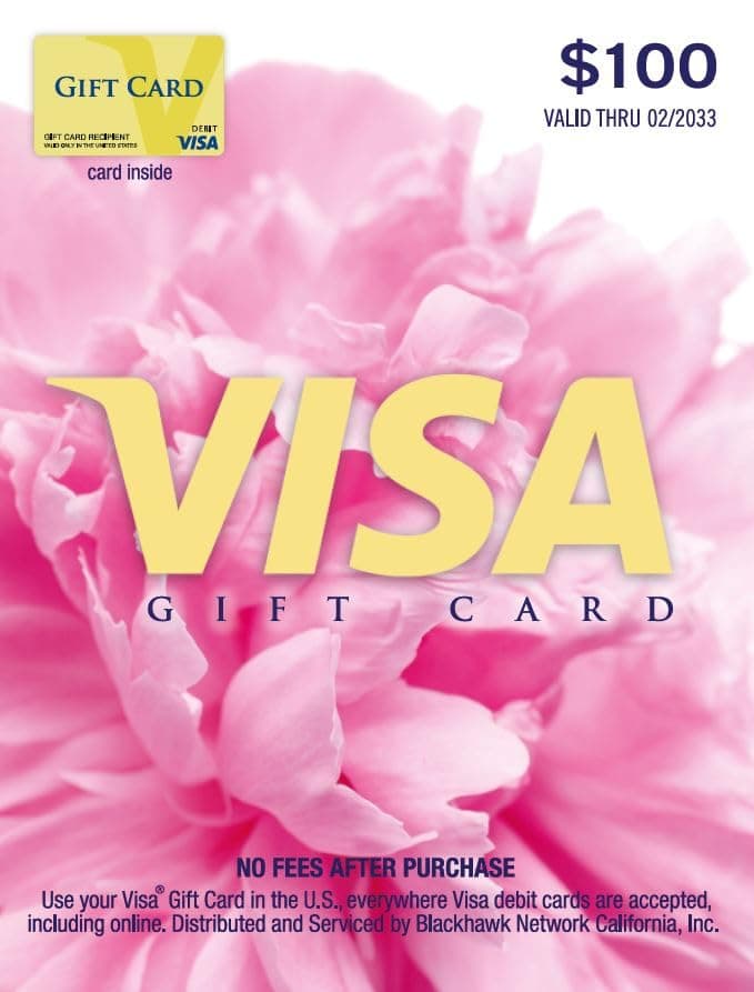 Physical Gift Card $100 (plus $5.95 Purchase Fee)