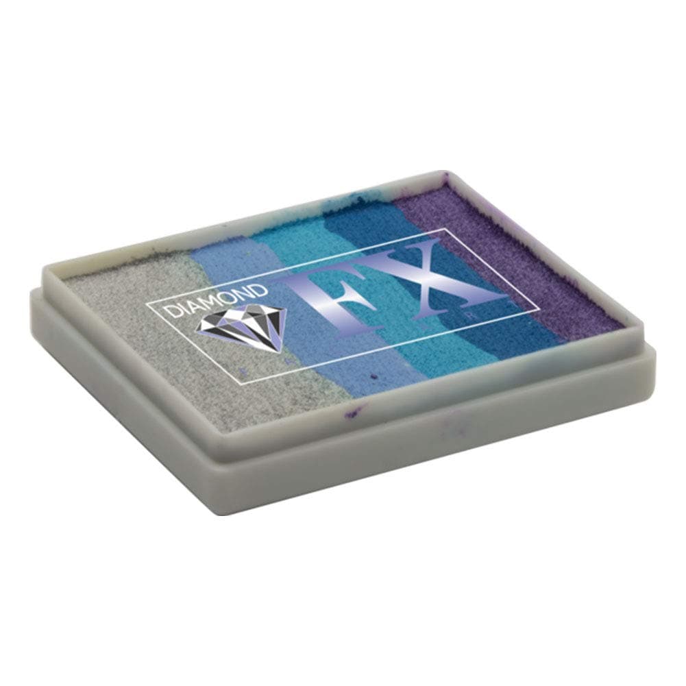 Diamond FX Split Cake - Sky Nights RS50-75, Professional Quality Face Painting Rainbow Cakes, Water Activated Face Paint, 1.76 oz/50 gm