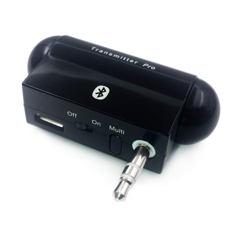 AleadTxPro Bluetooth Transmitter, Wireless Dual Links Aux Adapter with 3.5mm Plug(A2DP) for TV, PC, Phones, PSP, Tablets, Speakers, Home Stereo Systems