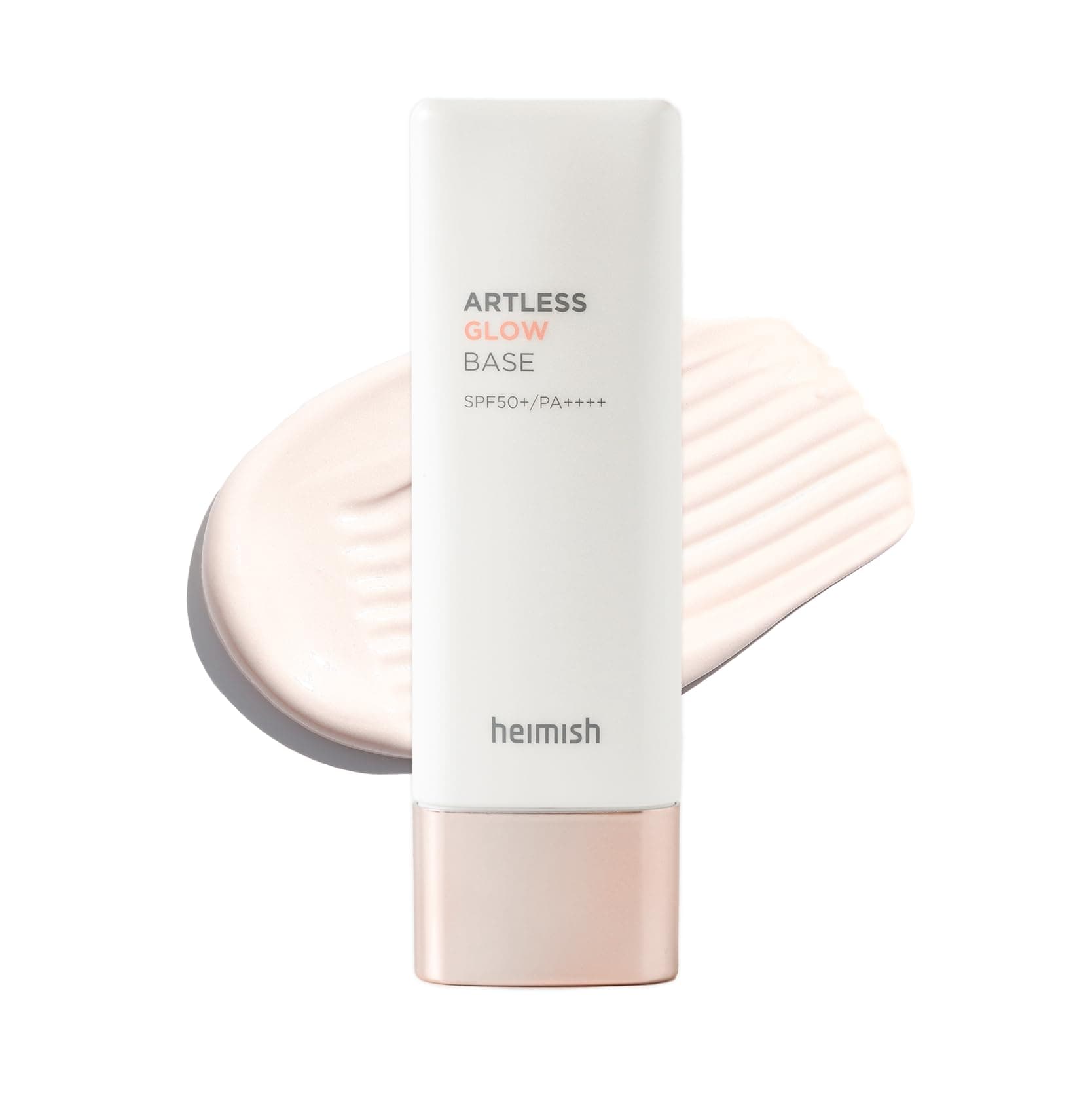 HEIMISH Artless Glow Base, Multipurpose Makeup Base, Primer, Highlighter, Tone Up Sunscreen for face, Lightweight, Non-greasy, Hydrating, Natural Finish with SPF 50+ PA+++, 1.4fl.oz/40ml