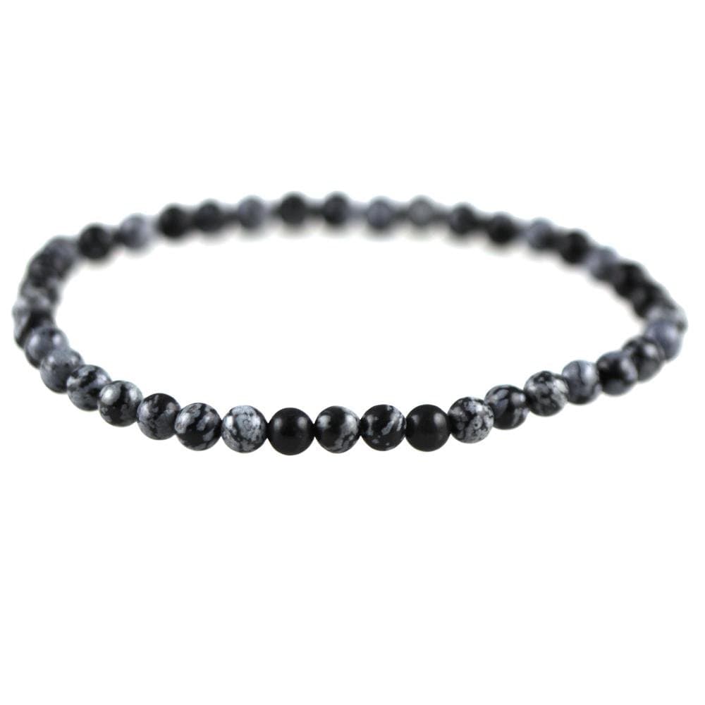 Power Mini Snow Flake Obsidian Bracelet - Purity