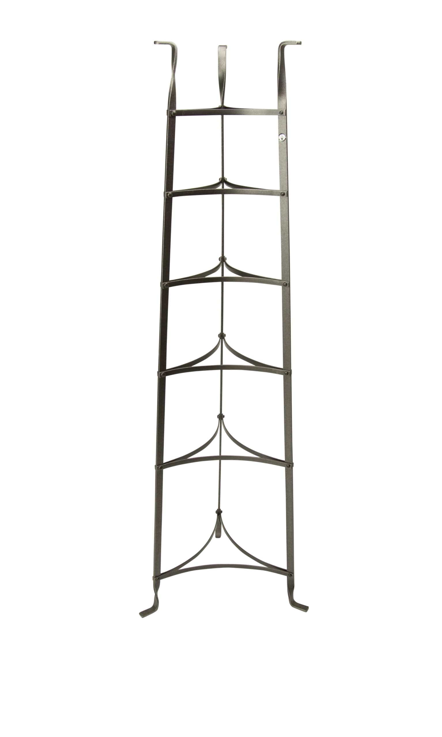 Enclume 6-Tier Cookware Stand, Free Standing Pot Rack, Hammered Steel (Unassembled)