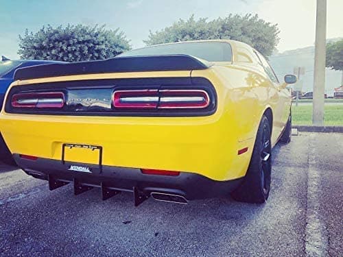 Rear Diffuser 4 Fins V3 Compatible with Dodge Challenger 2015-2021