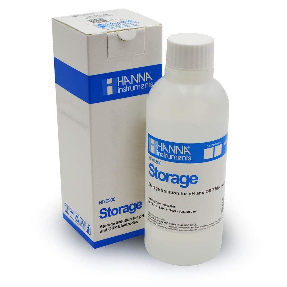 HI 70300M Storage Solution for pH/ORP Electrodes, 230mL Bottle