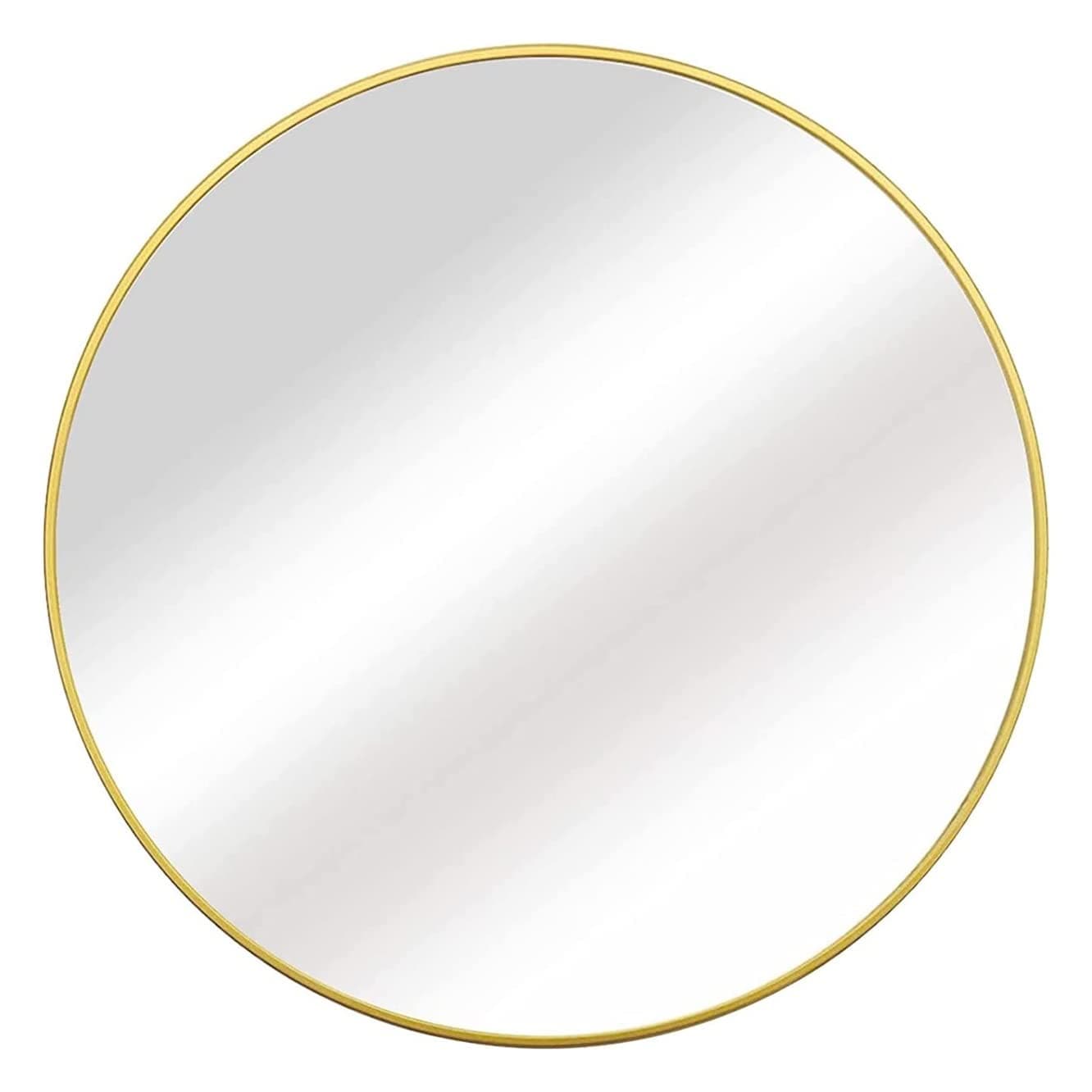 Wall Mirrors Decorative, Touch Control Desk Mirror,LED Lighted Makeup Mirror,Aluminum Alloy Frame,Screen Touch Button,High Definition Cosmetic Light Up Mirror,For Entrance, Bathroom, Corridor, Ter