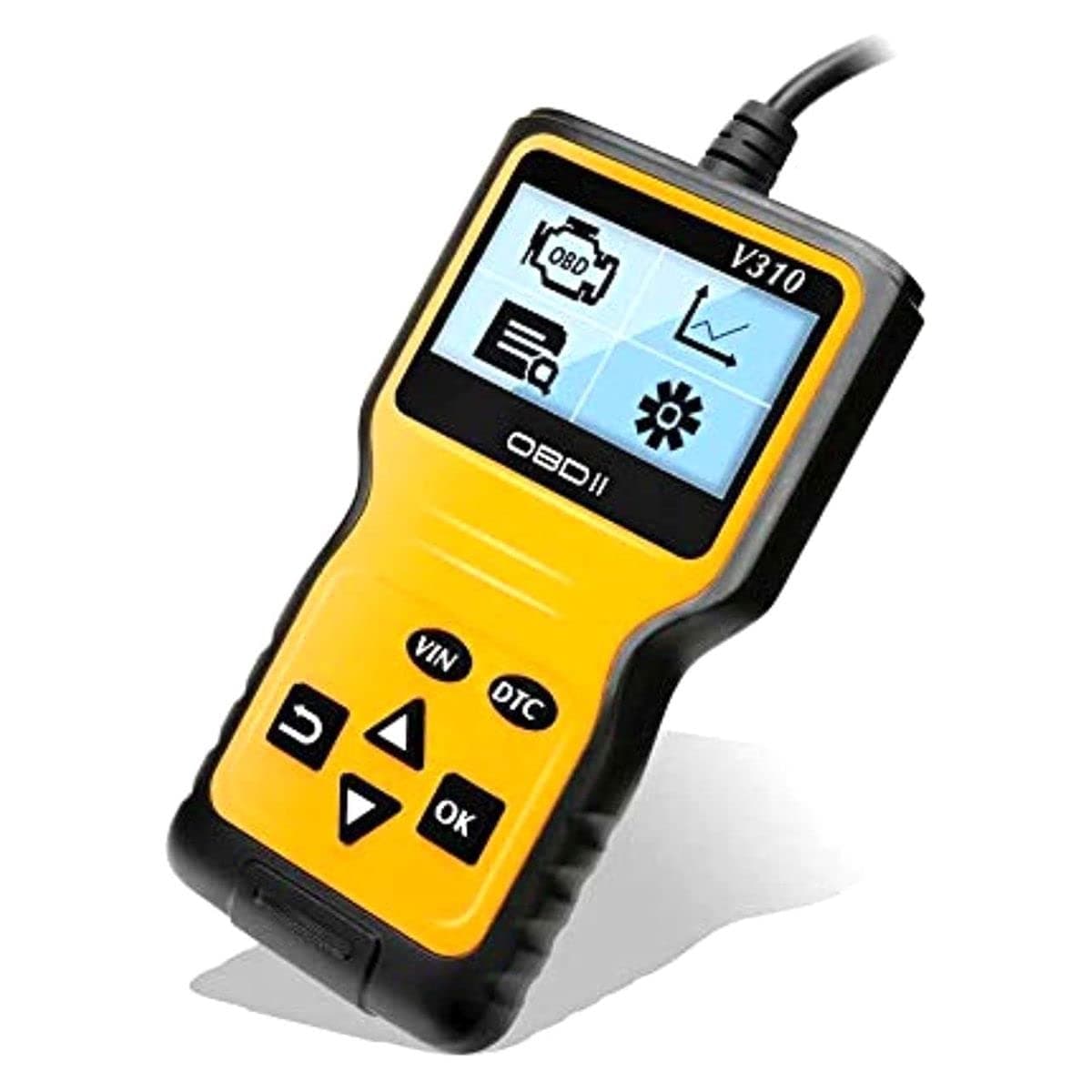 OBD2 Scanner, Universal Car Diagnostic Tool Fault Code Reader with Reading and Clearing Error Codes Query Dtcs Car Engine Check Scanner Fault Codes for All OBD II Protocol Cars