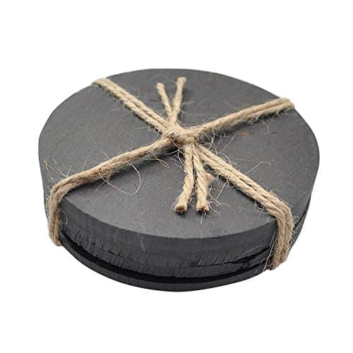Round Slate Coasters - Pack of 4