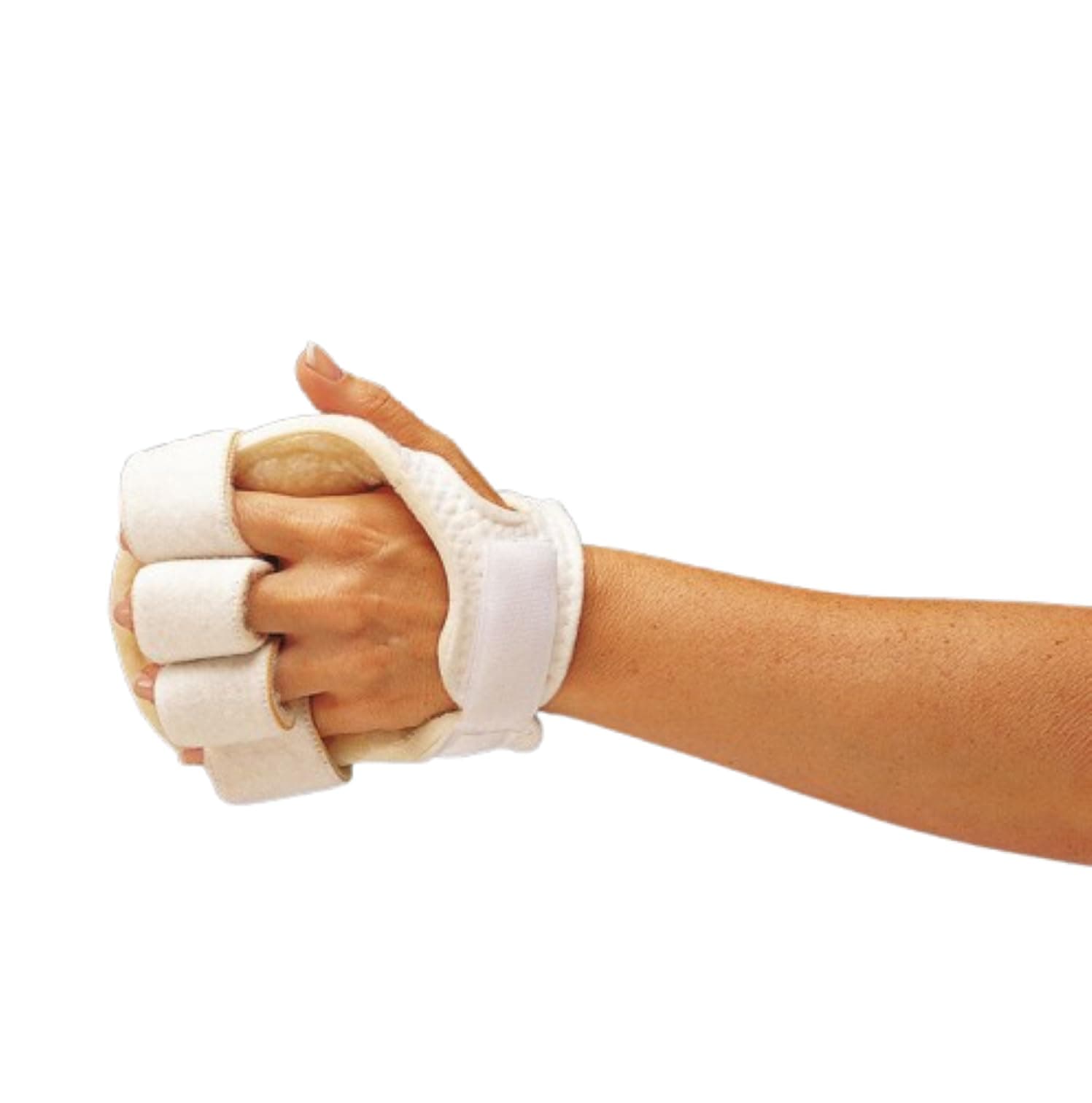 Rolyan – Palm Protector – Left Hand – Finger Separator Glove – Single Pack, Soft Padded Palm Guard for Hand Contractures and Finger Spasticity, Lightweight Hand Protector, Washable