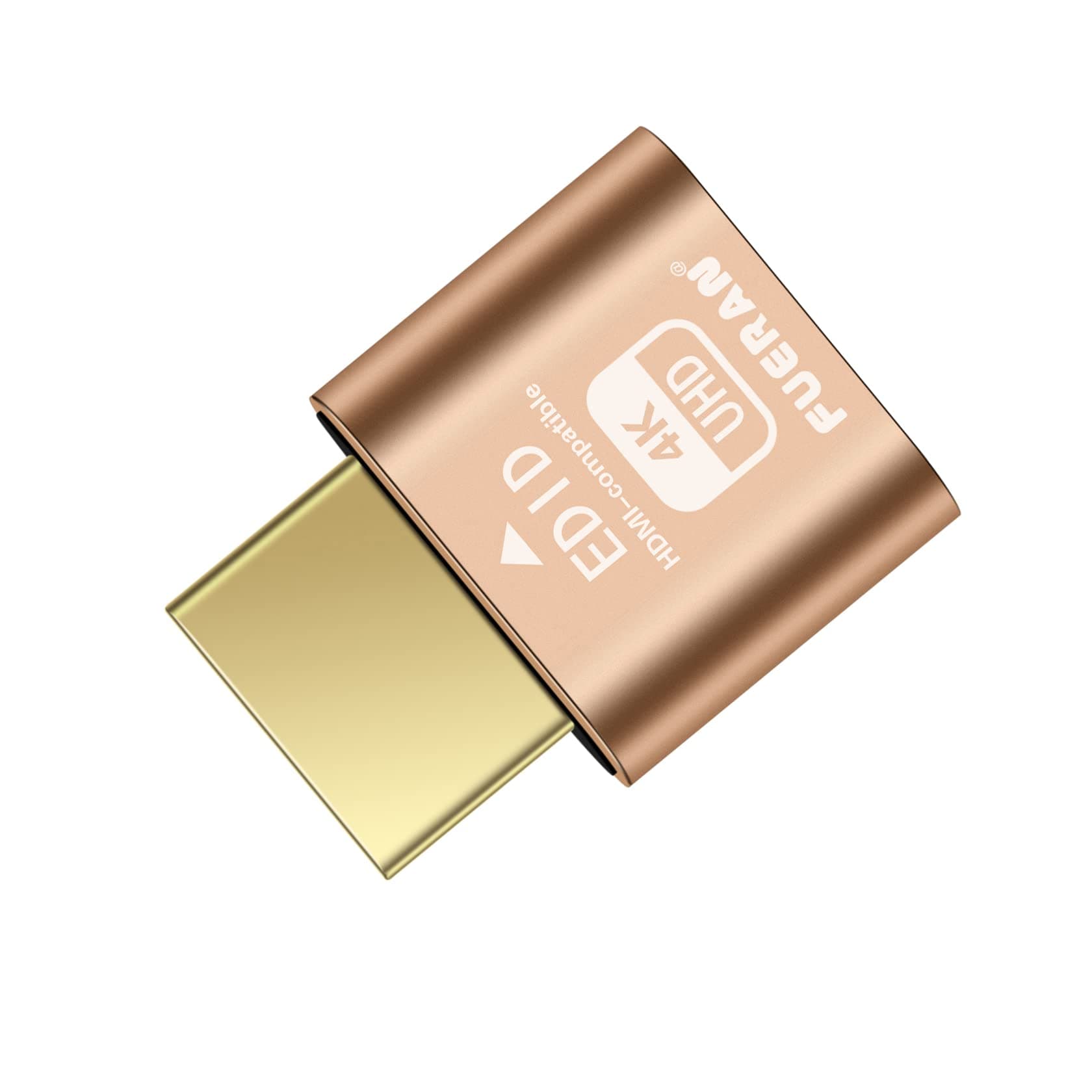 FUERAN Dummy Plug Headless Ghost Display Emulator DDC EDID Emulator Fake Disp...