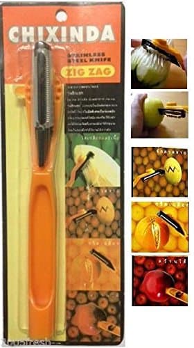 Chixinda Stainless Zig Zag Fine Strips Thai Multi Purpose Knife