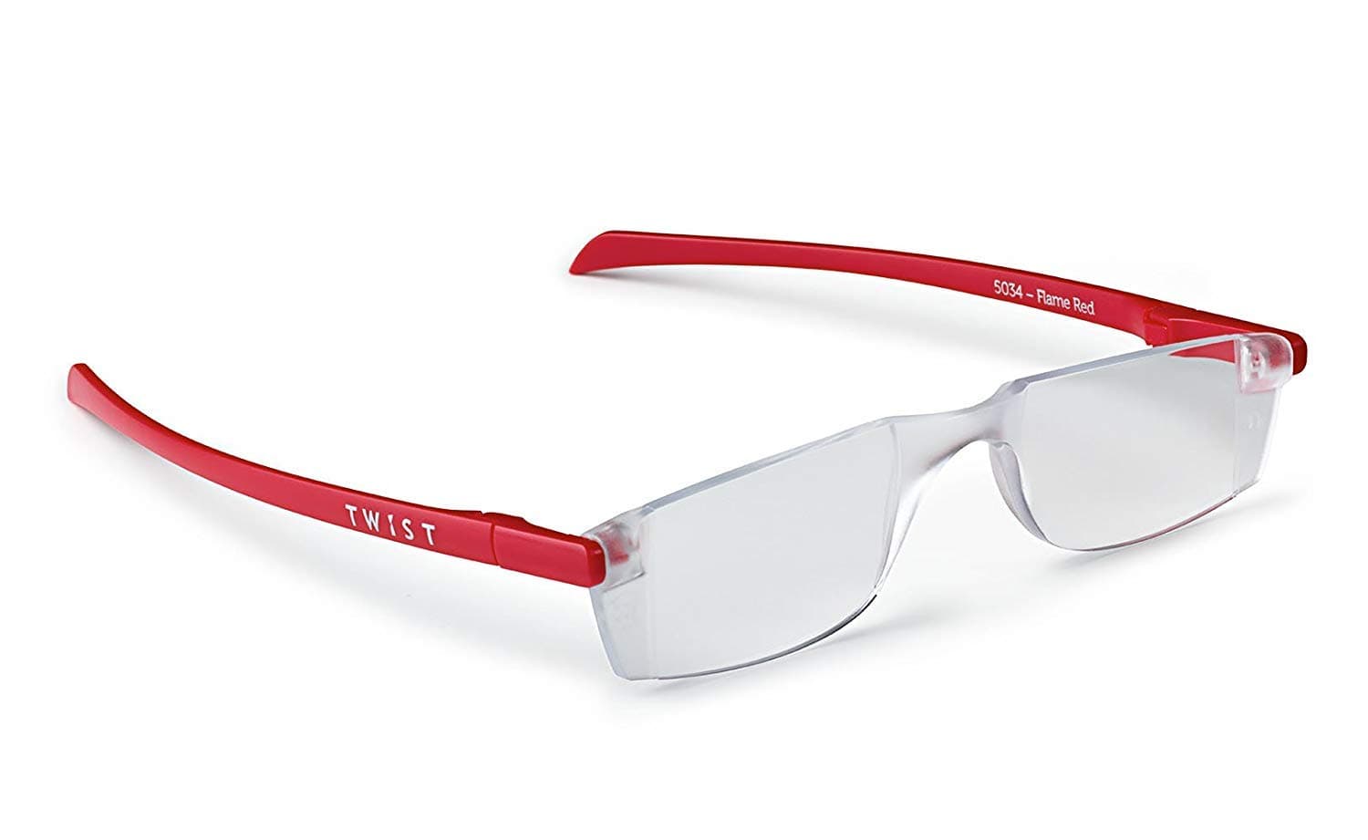 TWIST ONE read Flat Folding Reading Glasses (+1.00, Flame Red)