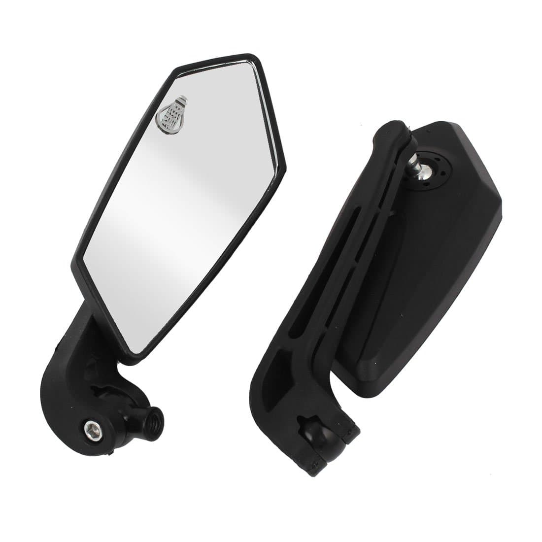 Generic Pair Black Casing Wide Angle Rearview Blind Spot Mirror for Motorcycle