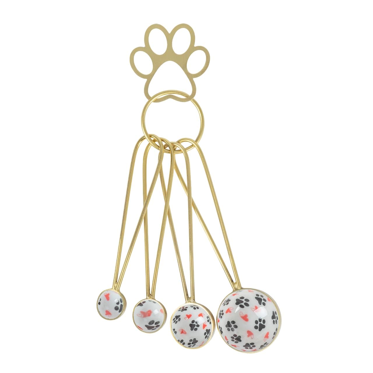Pawfectly Patterned Measuring Tools (Hearts & Paws, Measuring Spoons)