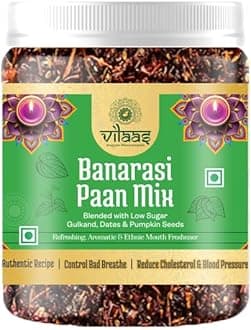 Vilaas Banarasi Meetha Paan MIx, 600 Gm Mukhwas | Mouth Freshener, Digestive, After-Meal Snack | Jar Pack