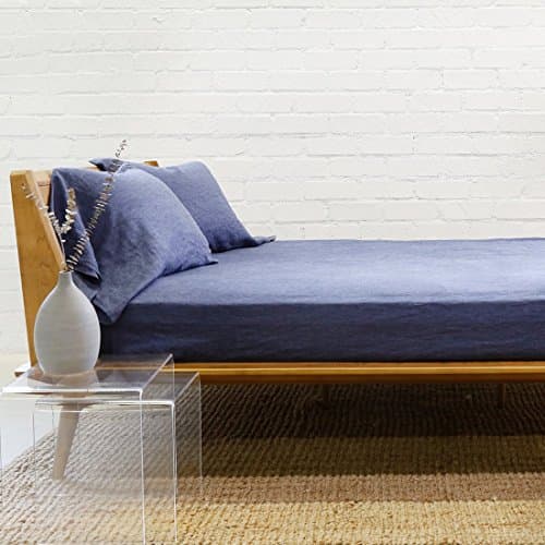 Loomstead Linen Sheet Set - Heather Navy, Queen