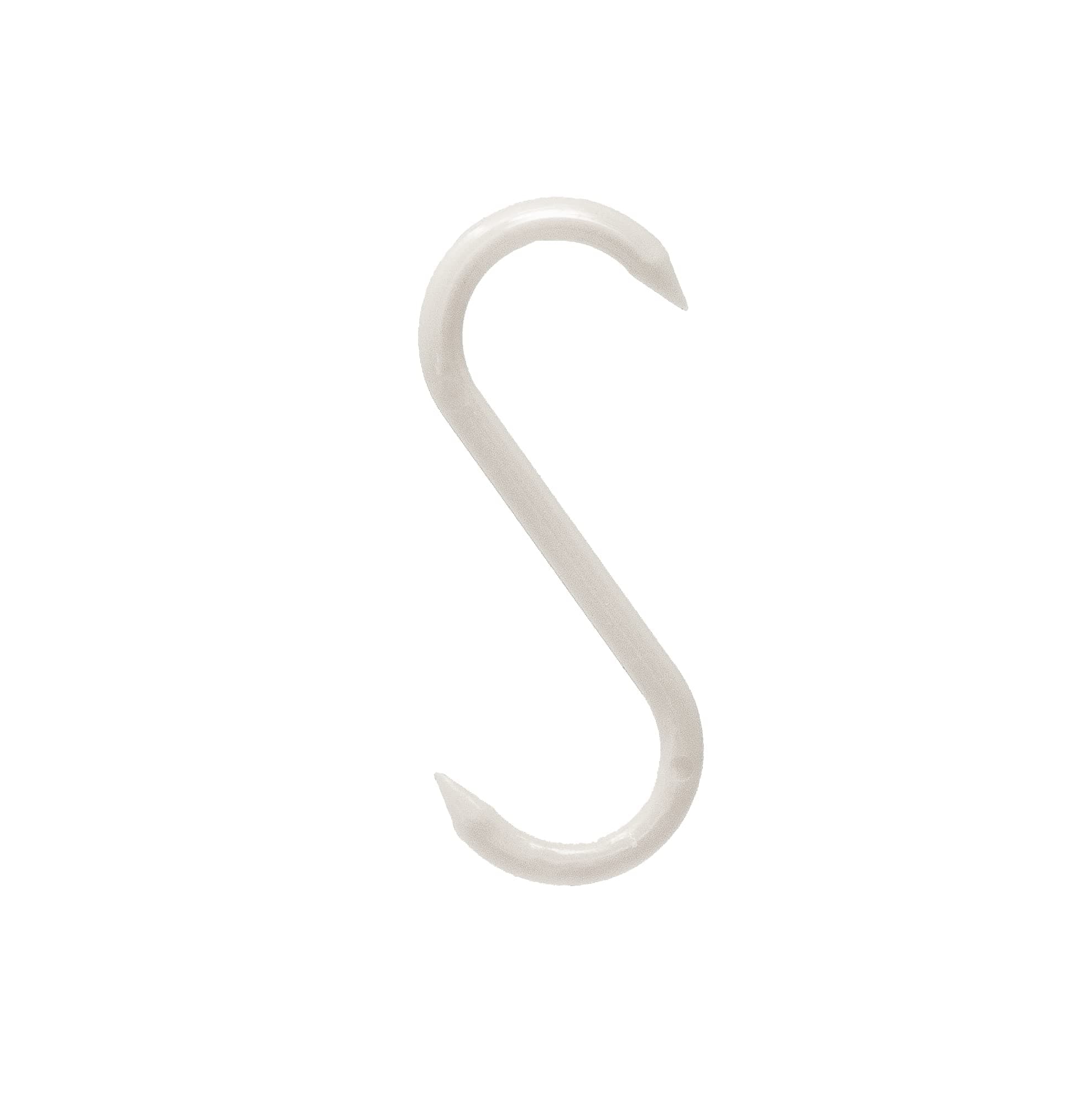 Biltong 100 Pcs Plastic S Hooks - 3" x 1" for Drying and Smoking Meat | DIY Built-In Jerky | Stylish BBQ with Sausage Butcher S Hooks (White)