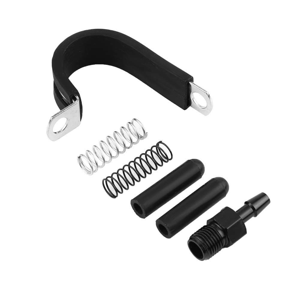 PRAV® Boost Controller Kit, Aluminum Alloy Adjustable Black Professional Manual Boost Controller for Turbocharged Vehicles