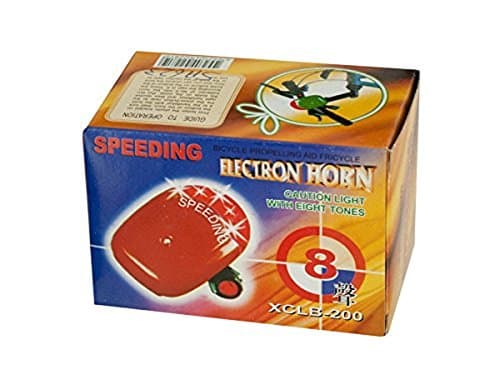 Bike Caution Light with 8 Tones Bicycle Front Handlebar Clamp