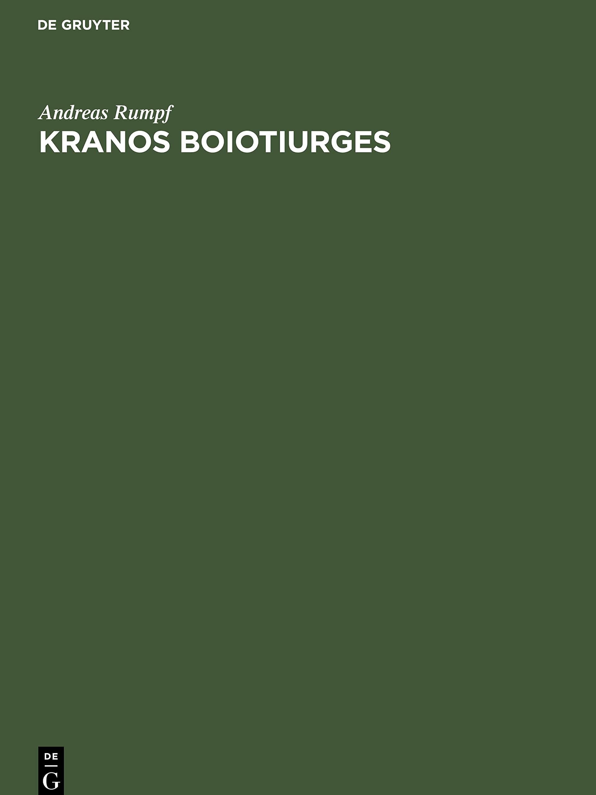 Kranos Boiotiurges: Einzelausgabe