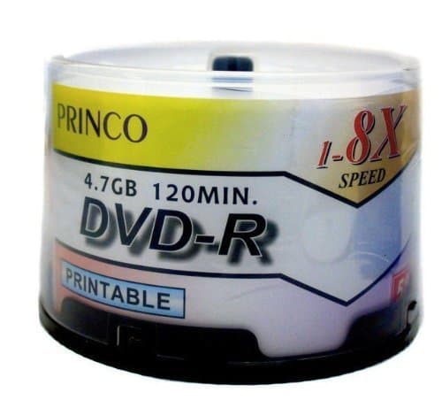 DVD-R 8X WHITE INKJET 50 Pack
