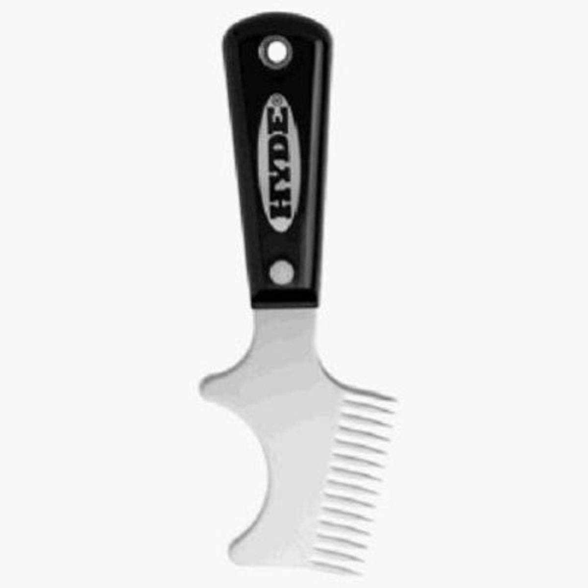 Hyde Tools 45960 Black/Silver Brush Comb